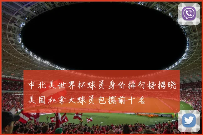 中北美世界杯球员身价排行榜揭晓美国加拿大球员包揽前十名